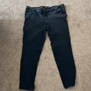 Black denim jeans